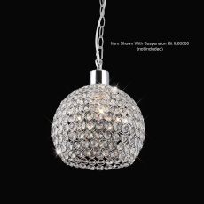 Kudo Crystal Ball Non-Electric SHADE ONLY Polished Chrome/Crystal