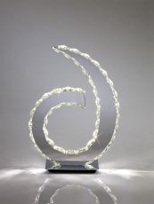 Galaxy Crystal Table Lamp D Shape Light 60 X 0.2W LED Polished Chrome 4000K