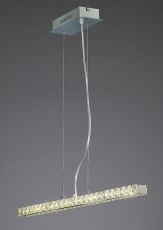 Galaxy Pendant Linear 12W LED 4000K Polished Chrome/Crystal