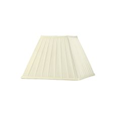 Leela Square Pleated Fabric Shade Ivory 150/300mm x 225mm