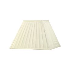 Leela Square Pleated Fabric Shade Ivory 175/350mm x 250mm