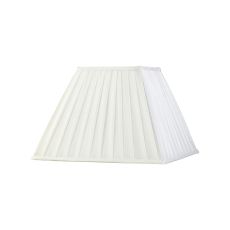Leela Square Pleated Fabric Shade White 175/350mm x 250mm