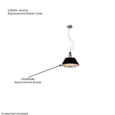 Davina Shade For IL30042 Black, 350mmx135mm