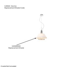 Davina Shade For IL30042 White, 350mmx135mm