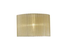 Florence Round Organza Shade Cream 360mm x 230mm, Suitable For Table Lamp