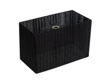 Florence Rectangle Organza Shade,  400x210x260mm, Black, For Floor Lamp