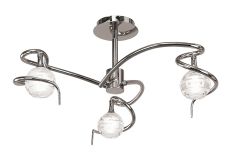 Dali Semi Flush 3 Light G9, Polished Chrome