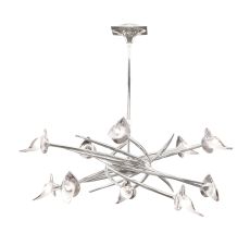 Flavia Pendant Up-Down Round 10 Light G9, Polished Chrome