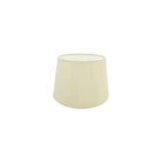 Sutton Dual Mount Round Empire, 240/300 x 200mm Faux Silk Fabric Shade, Ivory Pearl/White Laminate