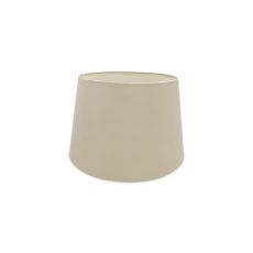 Sutton Dual Mount Round Empire, 320/400 x 260mm Dual Faux Silk Fabric Shade, Nude Beige/Moonlight