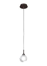 Fragma Pendant 1 Light G9, Black Chrome