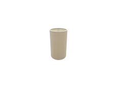 Serena Round Cylinder, 120 x 200mm Dual Faux Silk Fabric Shade, Nude Beige/Moonlight