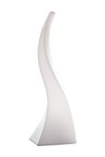 Flame Table Lamp 1 Light E27 Large Outdoor IP65 , Opal White