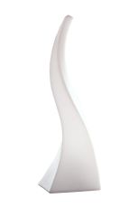 Flame Table Lamp 1 Light E27 Large Indoor, Opal White