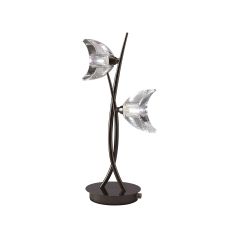 Eclipse Table Lamp 2 Light G9, Black Chrome