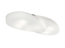 Ufo Ceiling 6 Light E27 Outdoor IP44, Matt White/Opal White