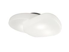 Ufo Ceiling 4 Light E27 Outdoor IP44, Matt White/Opal White