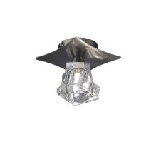 Iku Ceiling 1 Light G9, Satin Nickel