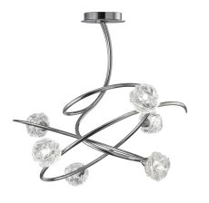 Maremagnum Ceiling 6 Light G9, Polished Chrome