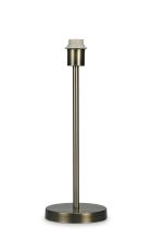 Cedar Round Base Medium Table Lamp Without Shade, Inline Switch, 1 Light E27 Antique Brass