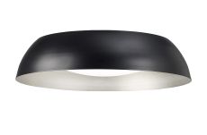 Argenta Flush Ceiling Large 30W LED 3000K, 3000lm, Matt Black/Silver/White Acrylic, 3yrs Warranty