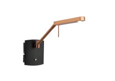 Phuket Wall Lamp 1 Light 7W LED 3000K, 600lm, Touch Dimmer, Copper/Anthracite, 3yrs Warranty