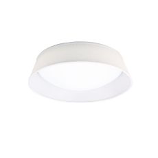 Nordica Flush Ceiling 21W LED 45CM Off White 3000K, 2100lm, White Acrylic With Ivory White Shade, 3yrs Warranty