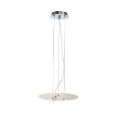 Sabina 29cm Pendant Kit 43CM, Polished Chrome/White Acrylic