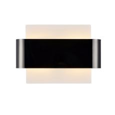 Damo 2 Light G9 Flush Fitting, White Base With Black Chrome Centre Band