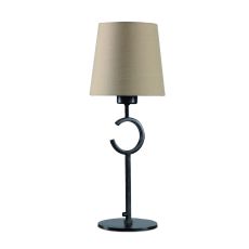 Argi Table Lamp 1 Light E27 Small With Taupe Shade Brown Oxide