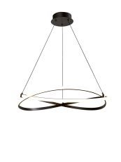 Infinity Pendant 42W LED 2800K, 3400lm, Brown Oxide/White Acrylic, 3yrs Warranty