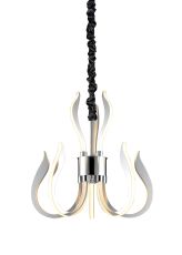 Versailles Ceiling LED Light 66W, 3166lm, 3000K Polished Chrome/White Acrylic, 3yrs Warranty