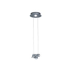 Nido Pendant 25cm Round 1 + 1 Lights 6W + 5W LED 3000K, 800lm, Chrome, 3yrs Warranty