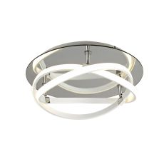 Infinity 43cm Blanco Flush 30W LED 4000K, 2500lm, White/White Acrylic/Clear Mirror, 3yrs Warranty