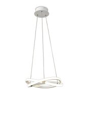 Infinity 38cm Blanco Pendant 30W LED 2800K, 2500lm, White/White Acrylic, 3yrs Warranty