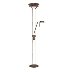 4329AB Mother & Child - Antique Brass Floor Standard Lamp Double Dimmer (No Bulbs Included)