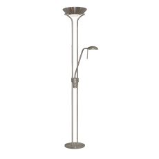 4329SS Mother & Child - Satin Silver Floor Standard Lamp Double Dimmer (No Bulbs Included)