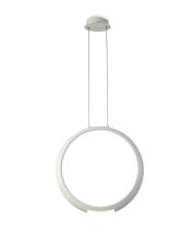 Ring Pendant 50cm Round, 23W LED, 3000K, 1600lm, White, 5yrs Warranty