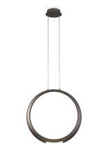 Ring Pendant 50cm Round, 23W LED, 3000K, 1600lm, Bronze, 5yrs Warranty