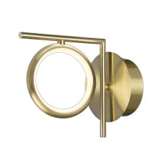 Olimpia Wall Lamp, 8W LED, 3000K, 600lm, IP20, Satin Gold, 3yrs Warranty