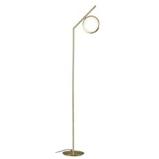 Olimpia Floor Lamp, 12W LED, 3000K, 900lm, IP20, Satin Gold, 3yrs Warranty