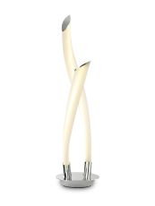 Armonia 2 Light Table Lamp, 18W LED, 3000K, 1350lm, Polished Chrome/Frosted Acrylic, 3yrs Warranty