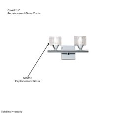 Cuadrax Replacement Glass Crystal