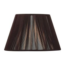 Silk String Shade Dark Brown 250/400mm x 250mm