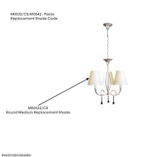 Paola Shade Round Medium Cmozarella, Suitable For M0532/0542, 170mmx170mm