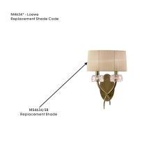 Loewe Soft Bronze Organza Shade For M4634AB/4634, 310mmx160mmx160mm