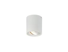 Rico 9.7cm Adjustable Cylinder Spotlight, 1 Light GU10, Sand White
