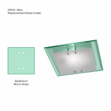 Mira Outer Mirror Replacement Glass For D0010