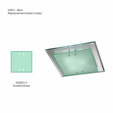 Mira Frosted White Inner Replacement Glass For D0011