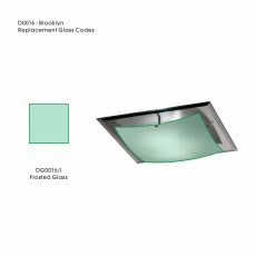 Brooklyn Frosted White Inner Replacement Glass For D0016